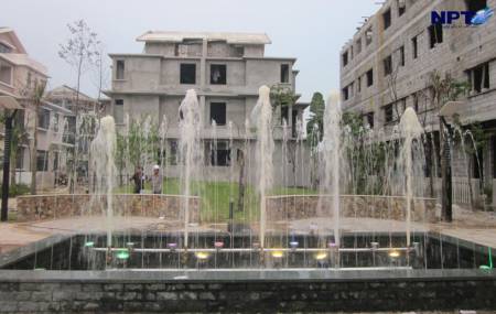 Đài phun nước tại khu đô thị mới Xuân Phương - Hà Nội