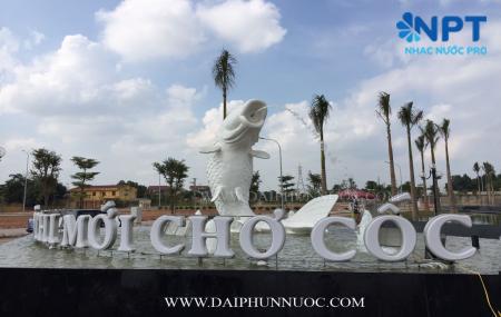 Đài phun nước tại khu đô thị Chợ Cốc - Bắc Giang