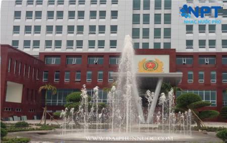 Đài phun nước tại trụ sở mới công an tỉnh Hưng Yên