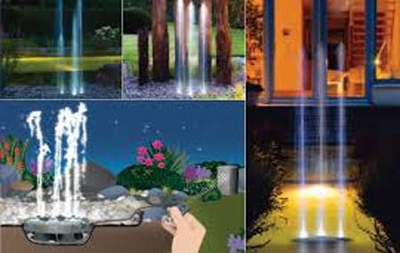 Bộ phun nước lập trình 05 vòi+Đèn Led  Water Quintet Programmed fountain Dancing