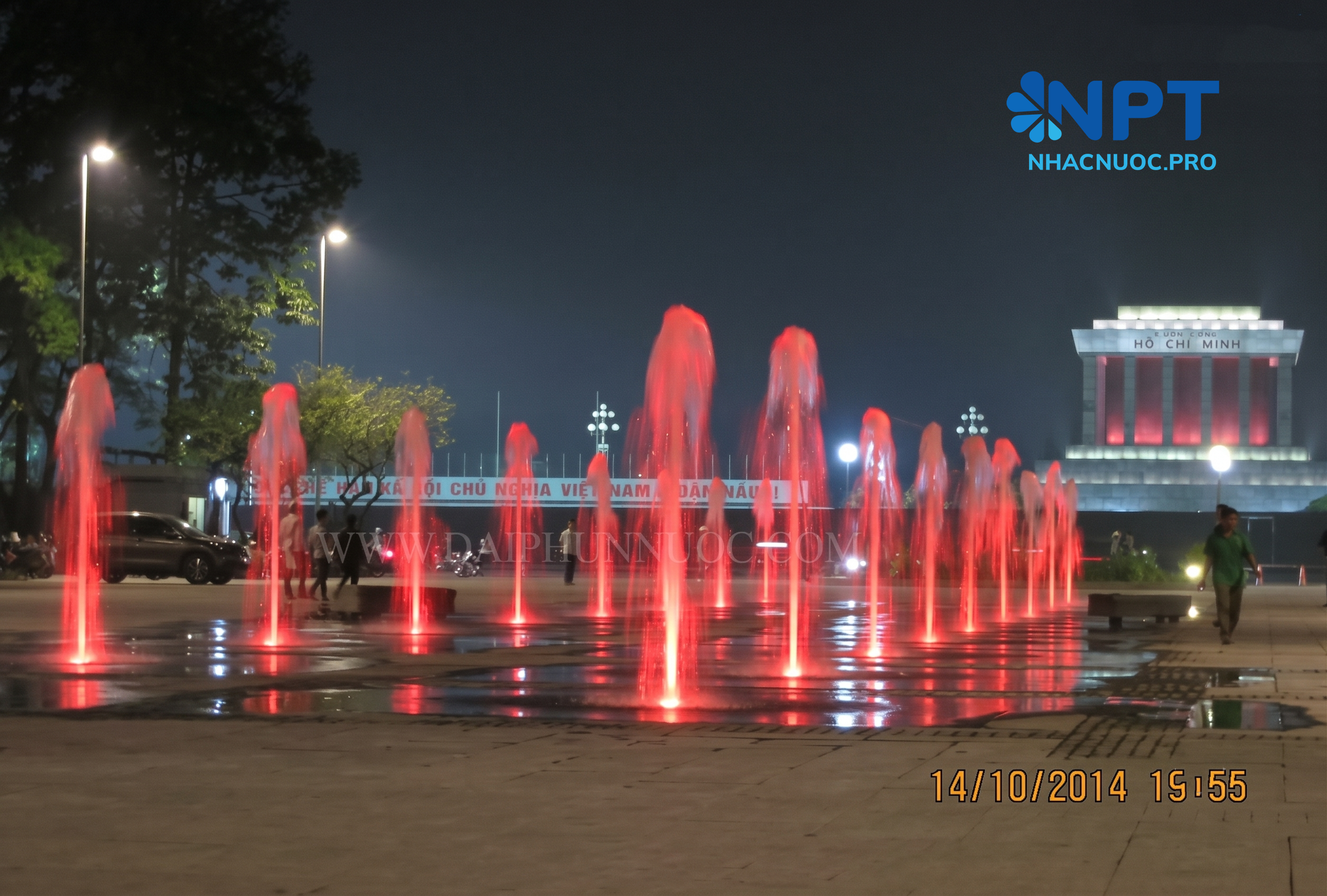 Đài phun nước tại Nhà Quốc hội - Tượng đài Bắc sơn