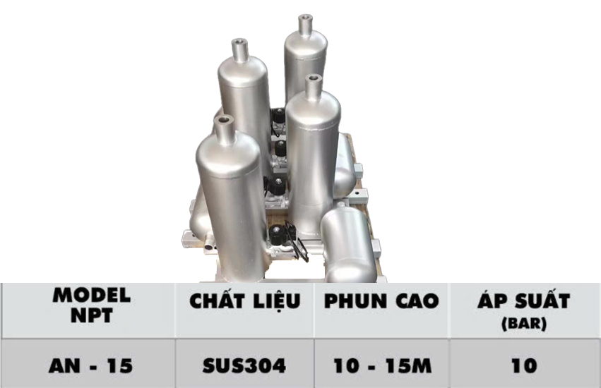 Vòi Phun Khí Nén Hiệu NPT - NPT Air Nozzle - Model NPT AN-15