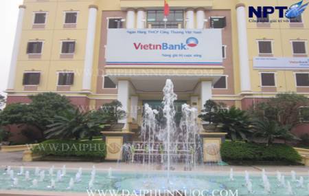 Đài phun nước tại ngân hàng VietinBank - TP.Vĩnh Yên - Vĩnh Phúc