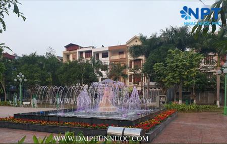 Đài phun nước tại vườn hoa An Huy - TP Bắc Ninh