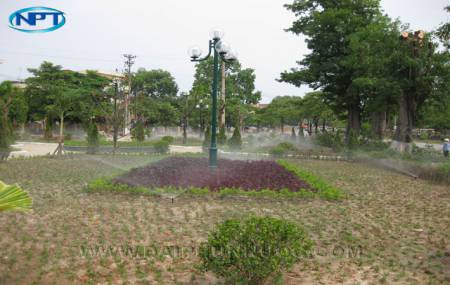 Hệ thống tưới cỏ vườn hoa trung tâm TP Vĩnh Yên  Vĩnh Phúc